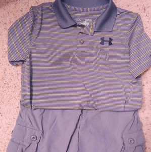Boys Under Armour shorts and shirt